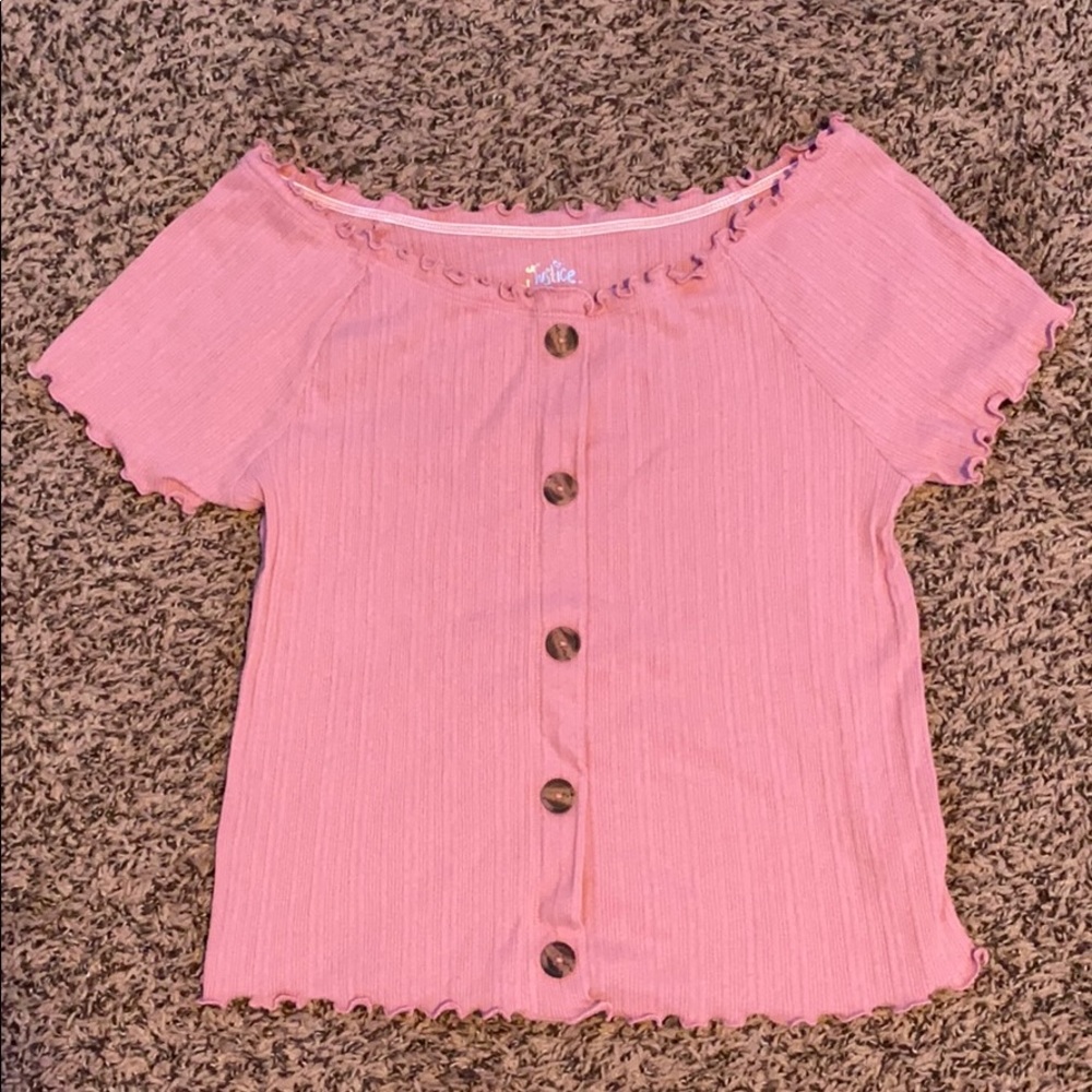 Justice Off The Shoulder Top